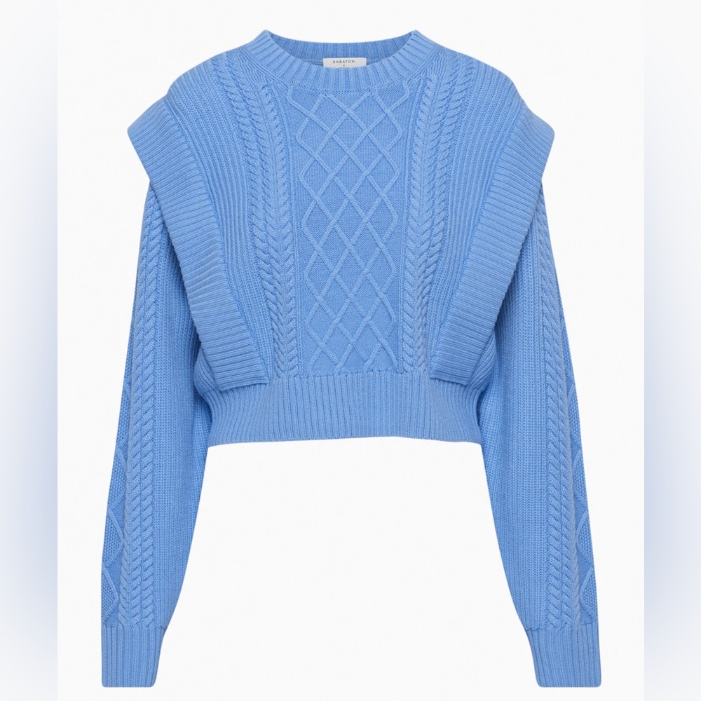 Aritzia Babaton Blue Seek Sweater